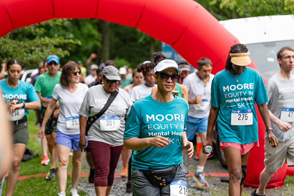 Runners at starting line for the 2023 Moore Equity 5k