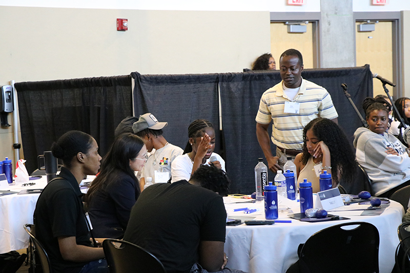 Participants at the Youth Summit in group discussion