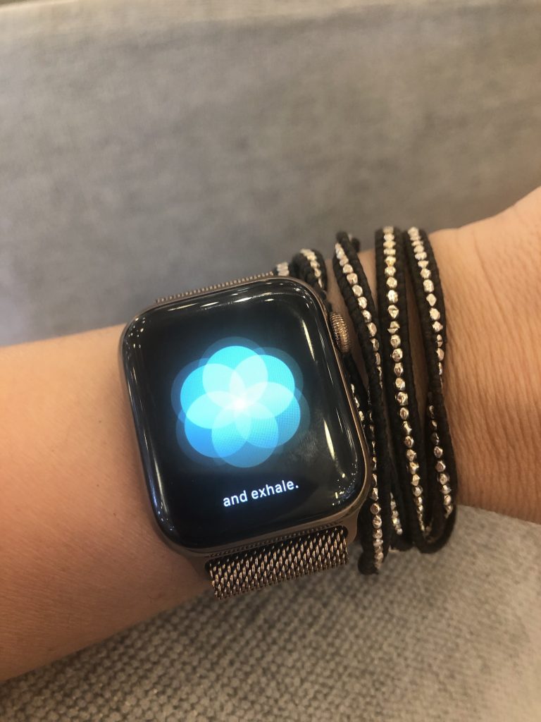 The Breathe app on the Apple Watch Series 4 helps you practice mindfulness, until it becomes a habit