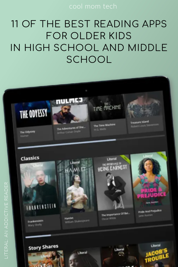 Best reading apps to support older kids in middle school and high school | cool mom tech