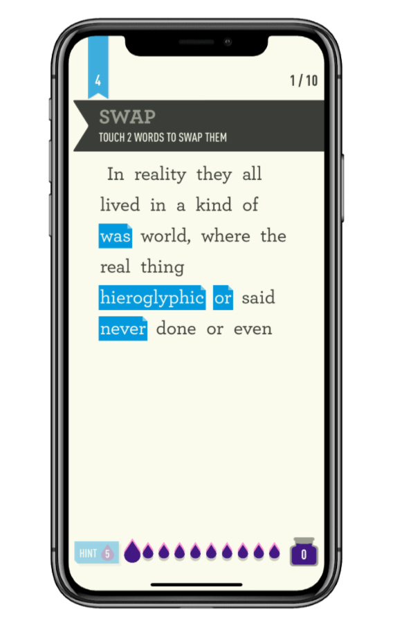 Dear Reader is a game of literary wordplay that makes you feel smarter, unlike most games