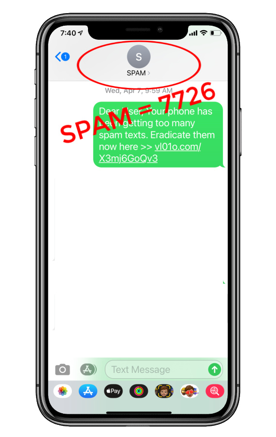 How to report spam texts: Forward to SPAM  | Cool Mom Tech