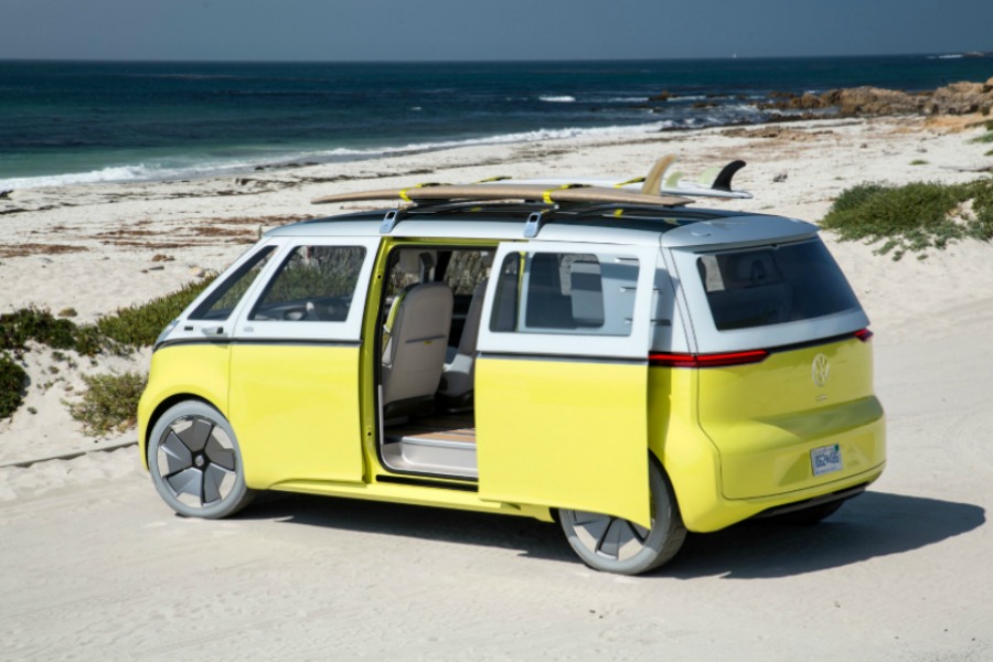 The new VW minibus: It’s electric! Boogie woogie, woogie.