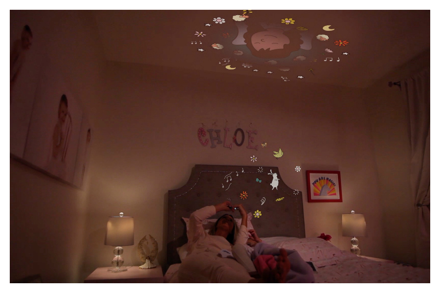 Moonlite, the magical device that projects bedtime stories right onto your ceiling.