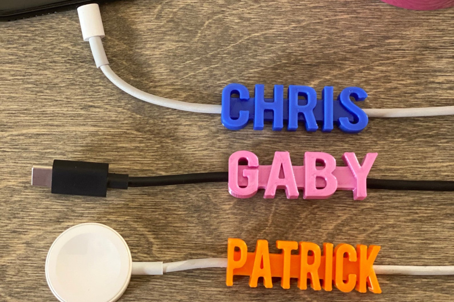 Claim your cord with these brilliant personalized cord tags
