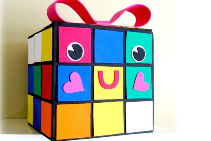 The cutest geeky DIY Valentine’s Day card mailbox
