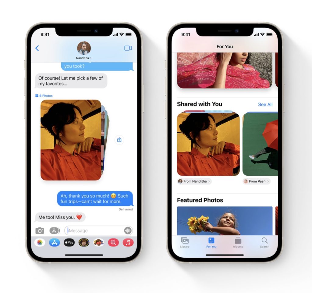 New iOS 15 features parents will love: "Shared With You" helps you keep track of links and photos that have been texted to you