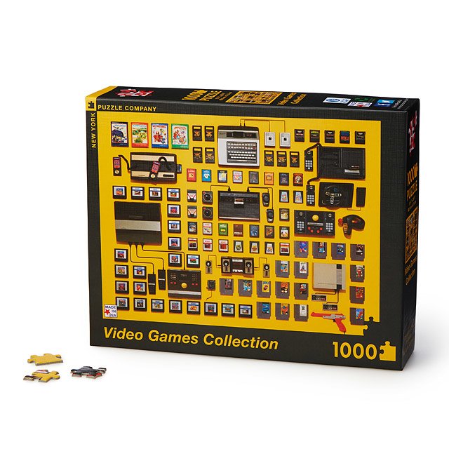 Delightfully geeky gifts under $20 | Video game collection puzzle 